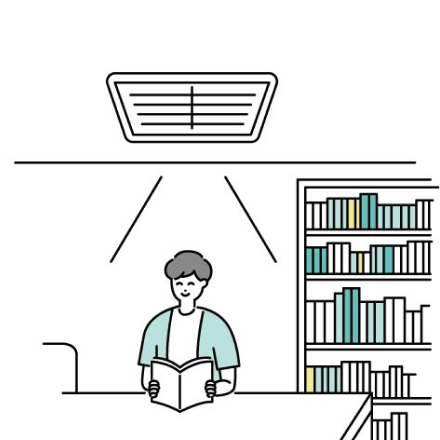 図書館が快適な温度で集中しやすかった